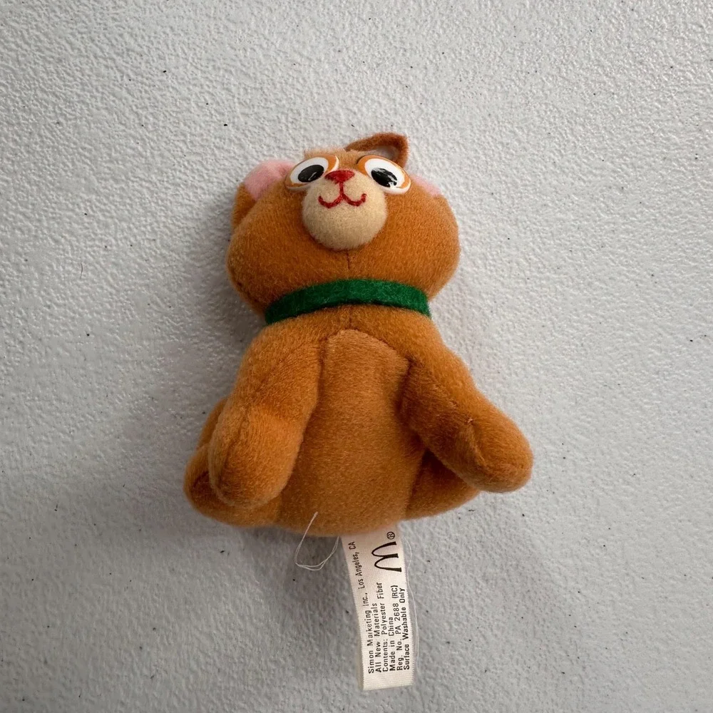 Vintage 1988 Disney Oliver The Cat McDonalds Plush Simon Marketing‎ Ornament Toy